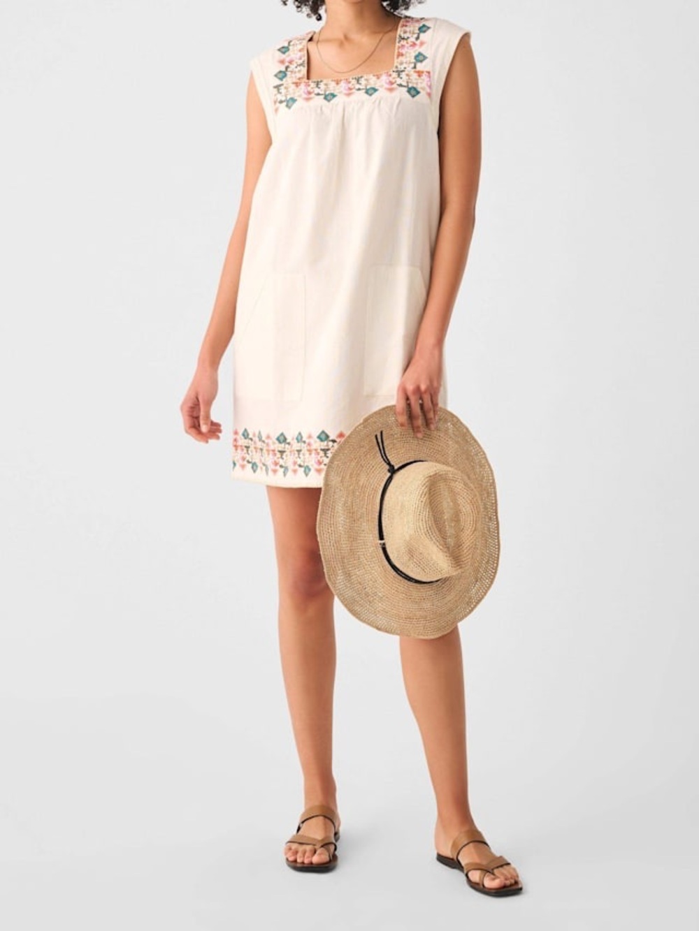 Faherty | Hailee Embroidered Dress